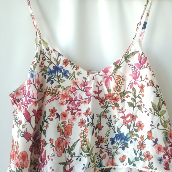 new Devlin Romantic Layered Tiered Flouncy Floral Dress Medium - Picture 8 of 9